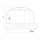 Solar Gradina 4x10 m, folie 180 microni, teava zinc 33.7 x 2 mm - detaliu constructie
