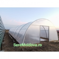 Sera Gradina 6x40 m, folie 180 microni, teava zinc 48,3 x 2 mm