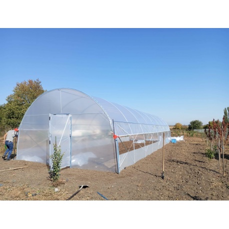 Solar Gradina 4x6 m, folie 180 microni, teava zinc 33.7 x 2 mm
