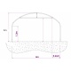 Solar Gradina 4x8 ml, folie 180 microni, teava zinc 33,7 x 2 mm - imagine interior